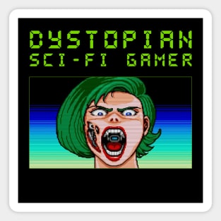 Dystopian Sci-Fi Gamer Magnet